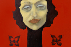 Portrait-of-Svetlana.Tempera-on-board.21-x-16-inches