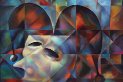 Harlequin-new-vision.-Oil-on-canvas.40-x-30-inches